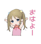 女児の秋♡ふんわりガール（個別スタンプ：2）