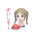 女児の秋♡ふんわりガール（個別スタンプ：17）