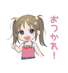 女児の秋♡ふんわりガール（個別スタンプ：24）