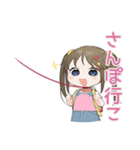 女児の秋♡ふんわりガール（個別スタンプ：30）