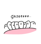 ゆるい歯たちの日常。② （英語）（個別スタンプ：3）