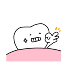 ゆるい歯たちの日常。② （英語）（個別スタンプ：6）