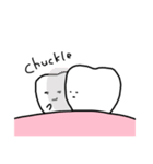 ゆるい歯たちの日常。② （英語）（個別スタンプ：9）