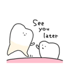 ゆるい歯たちの日常。② （英語）（個別スタンプ：13）