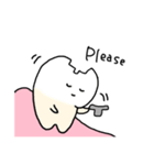 ゆるい歯たちの日常。② （英語）（個別スタンプ：16）
