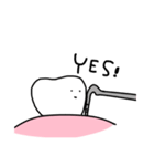ゆるい歯たちの日常。② （英語）（個別スタンプ：19）