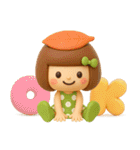 3D♡まめこスタンプ【秋】（個別スタンプ：2）