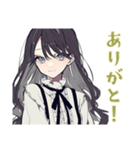 ボクっ娘リボン女子のガチ恋距離♡（個別スタンプ：3）