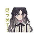 ボクっ娘リボン女子のガチ恋距離♡（個別スタンプ：15）