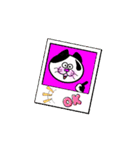 黒たびにゃんこの動くスタンプ★冬の挨拶（個別スタンプ：7）