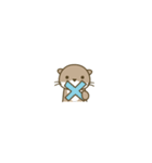 極小こつめかわうそ（個別スタンプ：14）