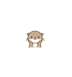 極小こつめかわうそ（個別スタンプ：16）