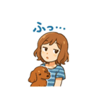 ミニチュアダックスフンドとの日常スタンプ（個別スタンプ：28）