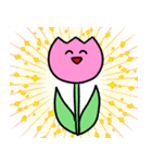 シュールでかわいいチューリップ（個別スタンプ：1）