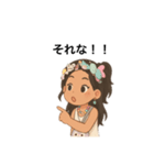 ときどきギャルな女の子（個別スタンプ：3）