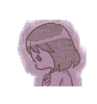 秋スタンプ -タヌキと女の子とその他（個別スタンプ：17）
