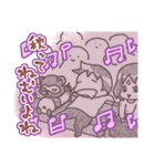 秋スタンプ -タヌキと女の子とその他（個別スタンプ：28）