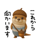 mottoのカワウソンヌ♡秋三昧♪（個別スタンプ：24）