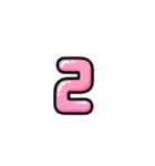 アレンジできる★ハングル PINK（個別スタンプ：4）