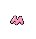 アレンジできる★ハングル PINK（個別スタンプ：18）