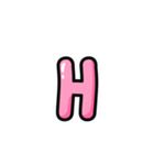 アレンジできる★ハングル PINK（個別スタンプ：30）
