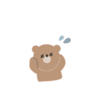 手がき しんぷる くま（個別スタンプ：5）
