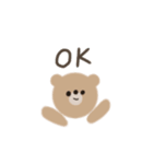 手がき しんぷる くま（個別スタンプ：14）
