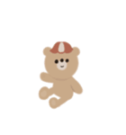 手がき しんぷる くま（個別スタンプ：16）