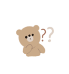 手がき しんぷる くま（個別スタンプ：17）