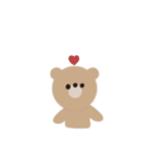 手がき しんぷる くま（個別スタンプ：21）