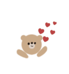 手がき しんぷる くま（個別スタンプ：24）