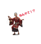 福男、福女、狐男のスタンプ（個別スタンプ：5）