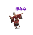 福男、福女、狐男のスタンプ（個別スタンプ：12）
