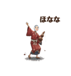 福男、福女、狐男のスタンプ（個別スタンプ：13）
