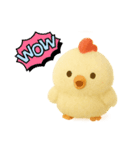 ふわふわ ヒヨコとニワトリ 日常（個別スタンプ：4）