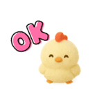 ふわふわ ヒヨコとニワトリ 日常（個別スタンプ：10）