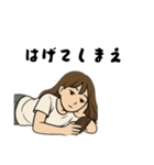 シンプル大人引きこもりママですが何か（個別スタンプ：5）