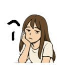 シンプル大人引きこもりママですが何か（個別スタンプ：17）