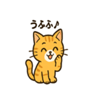 ミニシュナ×トラネコのやり取りスタンプ（個別スタンプ：14）