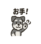 ミニシュナ×トラネコのやり取りスタンプ（個別スタンプ：25）