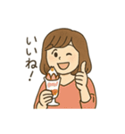 食べるの大好き女子の日常会話スタンプ（個別スタンプ：4）