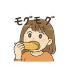 食べるの大好き女子の日常会話スタンプ（個別スタンプ：10）