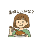 食べるの大好き女子の日常会話スタンプ（個別スタンプ：16）
