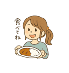 食べるの大好き女子の日常会話スタンプ（個別スタンプ：18）
