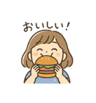 食べるの大好き女子の日常会話スタンプ（個別スタンプ：22）