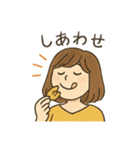 食べるの大好き女子の日常会話スタンプ（個別スタンプ：25）