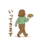 食べるの大好き女子の日常会話スタンプ（個別スタンプ：40）