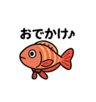 シュールなおさかな日常スタンプ（個別スタンプ：16）