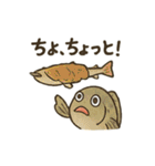 シュールなおさかな日常スタンプ（個別スタンプ：22）