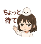 女の子と小鳥 可愛らしく喜怒哀楽（個別スタンプ：2）